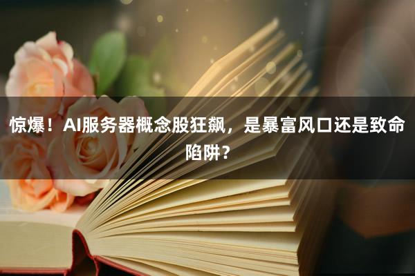 惊爆！AI服务器概念股狂飙，是暴富风口还是致命陷阱？